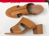 Hermes Ostia Sandal in Tan Calfskin Replica