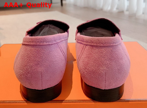 Hermes Paris Loafer in Lilac Suede Goatskin Replica