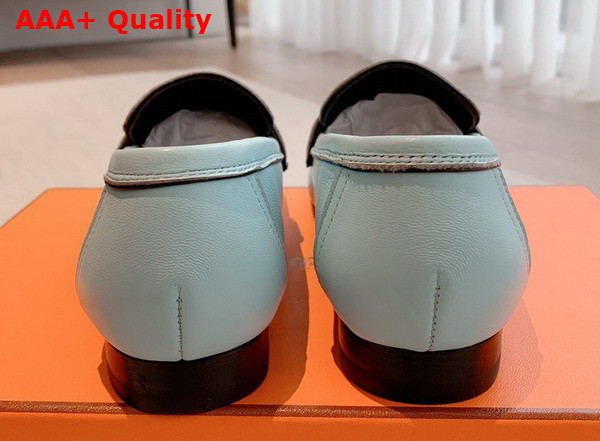 Hermes Paris Loafer in Pale Blue Goatskin Replica