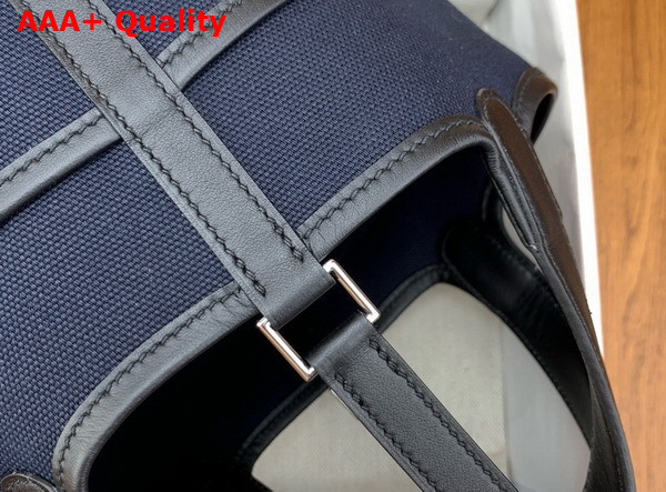 Hermes Picotin Cargo 18 Bag in Black Canvas and Calfskin Replica