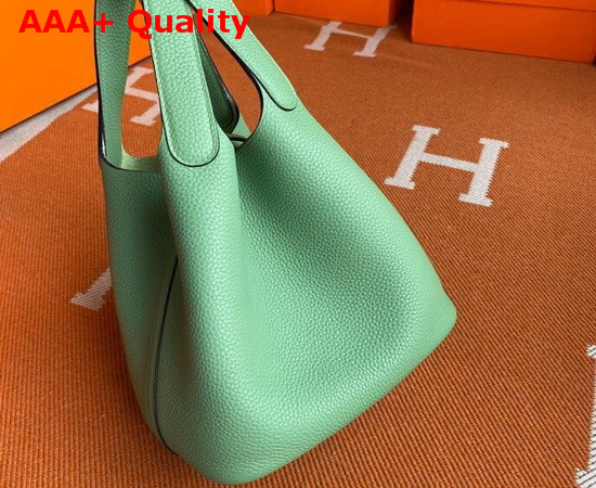 Hermes Picotin Lock 18 Bag in Apple Green Taurillon Clemence Leather Replica