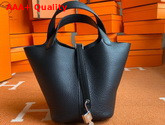 Hermes Picotin Lock 18 Bag in Black Taurillon Clemence Leather Replica