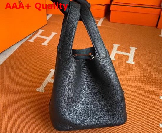 Hermes Picotin Lock 18 Bag in Black Taurillon Clemence Leather Replica