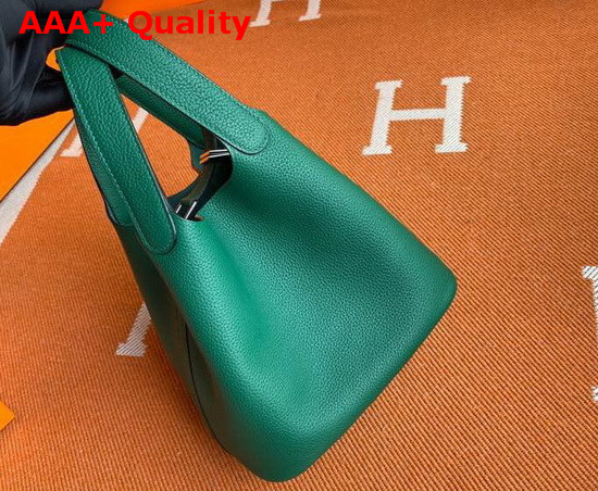 Hermes Picotin Lock 18 Bag in Green Taurillon Clemence Leather Replica