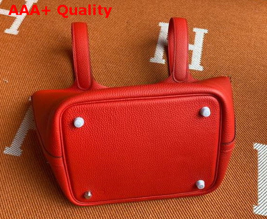 Hermes Picotin Lock 18 Bag in Red Taurillon Clemence Leather Replica