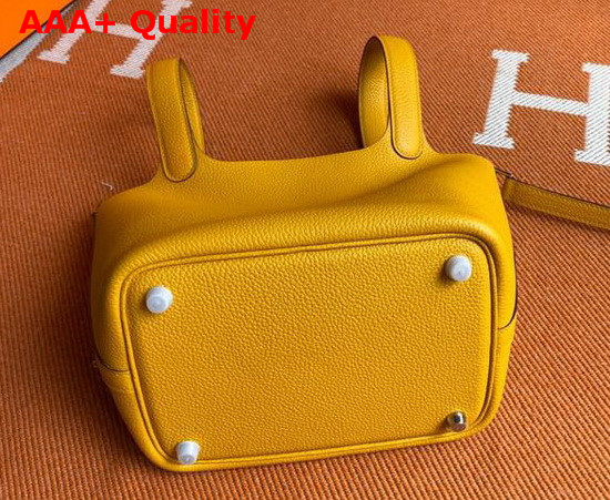 Hermes Picotin Lock 18 Bag in Yellow Taurillon Clemence Leather Replica