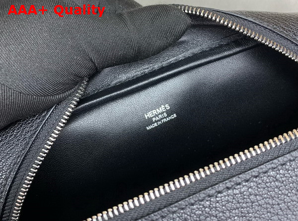 Hermes Plume Bag 20cm Black Goatskin Replica