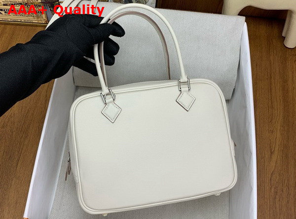 Hermes Plume Bag 20cm Milk White Swift Calfskin Replica