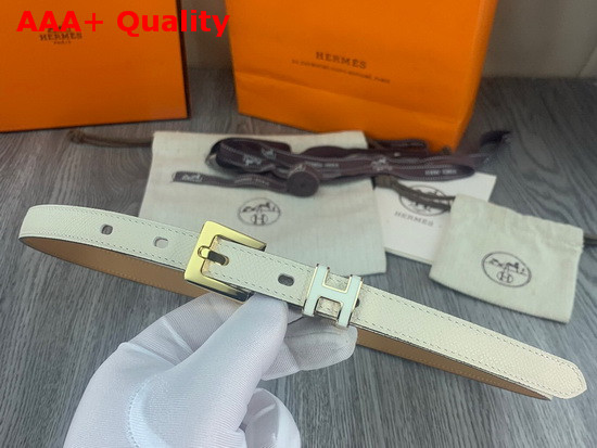 Hermes Pop H 15 Belt Craie Epsom Calfskin Replica