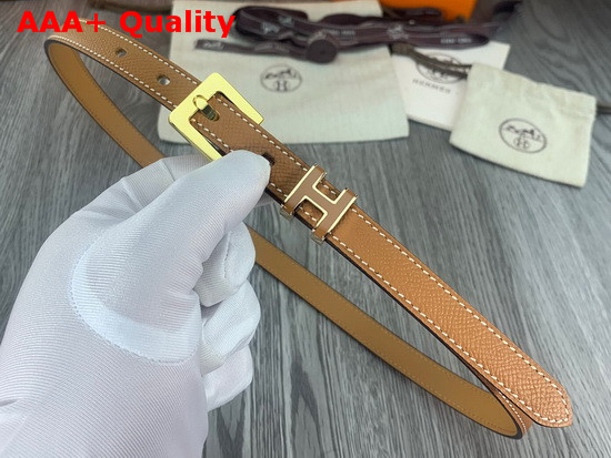 Hermes Pop H 15 Belt Gold Epsom Calfskin Replica