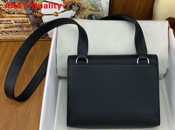 Hermes Sac a Depeches 21 Bag in Black Togo Leather Replica