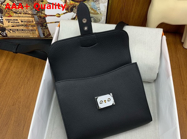 Hermes Sac a Depeches 21 Bag in Black Togo Leather Replica