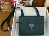 Hermes Sac a Depeches 21 Bag in Cypress Green Togo Leather Replica