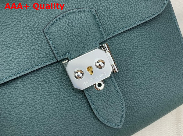 Hermes Sac a Depeches 21 Bag in Cypress Green Togo Leather Replica