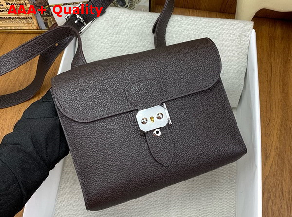 Hermes Sac a Depeches 21 Bag in Dark Brown Togo Leather Replica