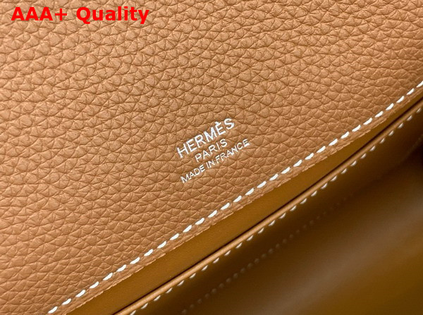 Hermes Sac a Depeches 21 Bag in Gold Brown Togo Leather Replica