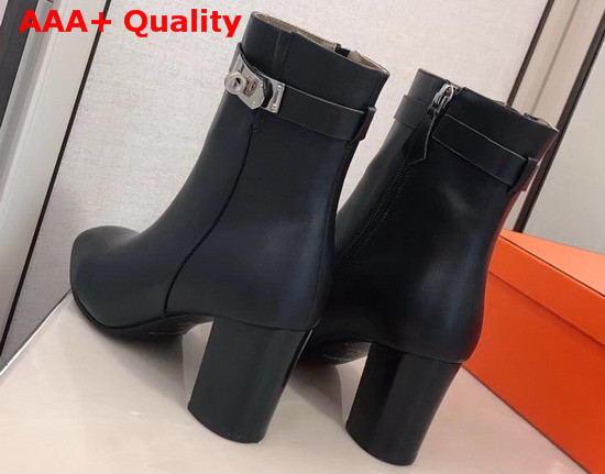 Hermes Saint Germain Ankle Boot in Black Calfskin Replica