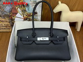 Hermes Shoulder Birkin 29 in Black Swift Calfskin Replica