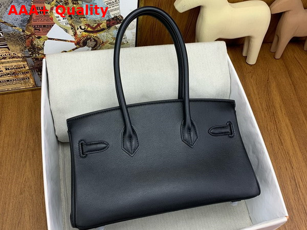 Hermes Shoulder Birkin 29 in Black Swift Calfskin Replica