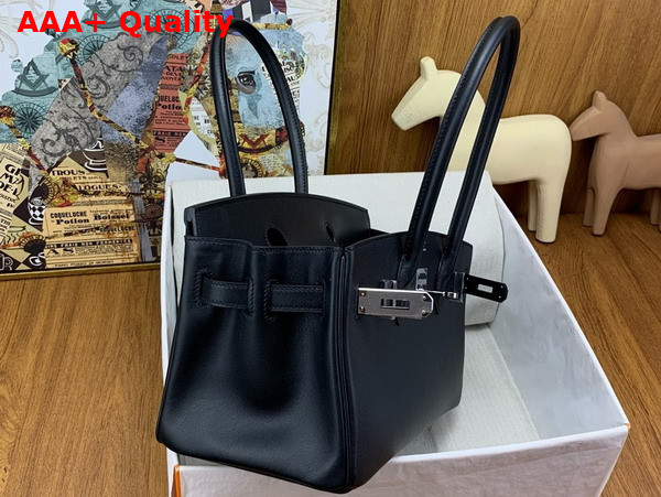 Hermes Shoulder Birkin 29 in Black Swift Calfskin Replica