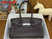 Hermes Shoulder Birkin 29 in Dark Chocolate Swift Calfskin Replica