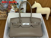 Hermes Shoulder Birkin 29 in Elephant Grey Swift Calfskin Replica