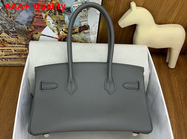 Hermes Shoulder Birkin 29 in Elephant Gris Meyer Swift Calfskin Replica