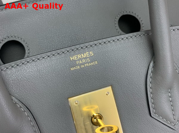 Hermes Shoulder Birkin 29 in Elephant Gris Meyer Swift Calfskin Replica