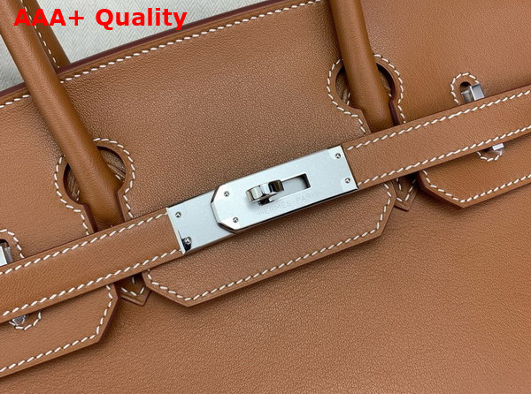 Hermes Shoulder Birkin 29 in Gold Brown Swift Calfskin Replica