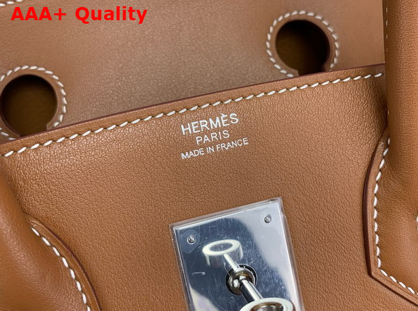 Hermes Shoulder Birkin 29 in Gold Brown Swift Calfskin Replica