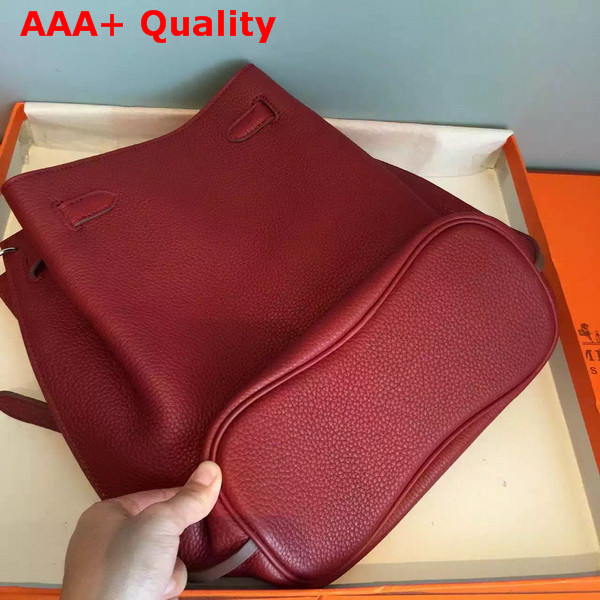 Hermes So Kelly Bag In Dark Red Original Leather Replica