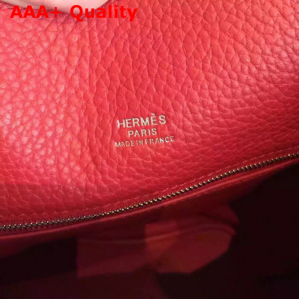 Hermes So Kelly Bag In Red Original Leather Replica