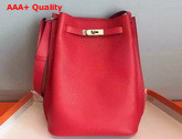 Hermes So Kelly Bag In Red Original Leather Replica