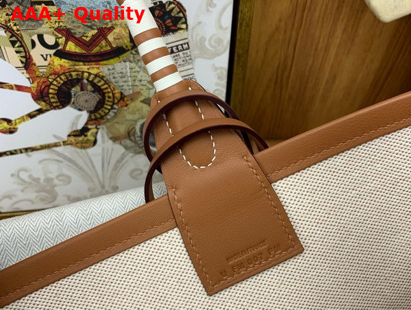 Hermes Steeple 25 Bag in Blending Canvas and Leather Replica