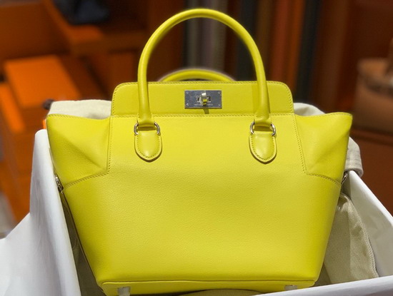 Hermes Tool Box 20 Lemon Yellow Replica