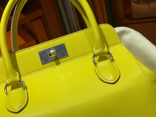 Hermes Tool Box 20 Lemon Yellow Replica