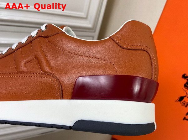 Hermes Trail Sneaker in Brown Calfskin Replica