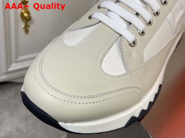 Hermes Trail Sneaker in White Calfskin Replica