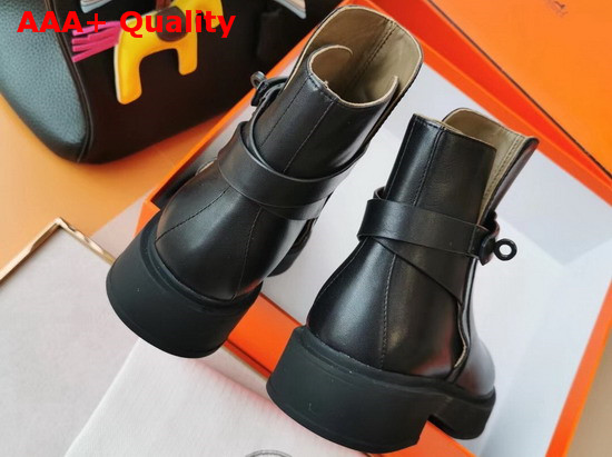 Hermes Veo Ankle Boot Noir Calfskin Replica