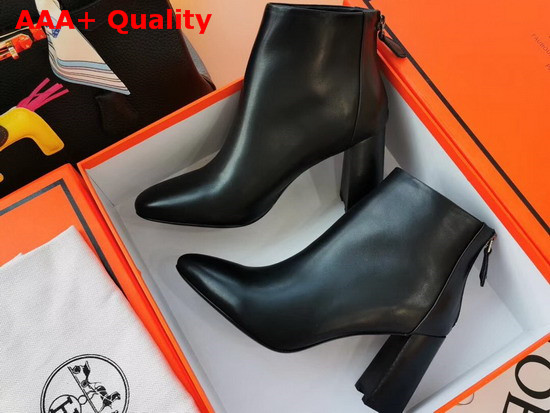 Hermes Veronica Ankle Boot Noir Calfskin Replica