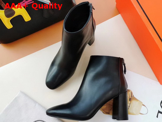 Hermes Veronica Ankle Boot Noir Calfskin Replica