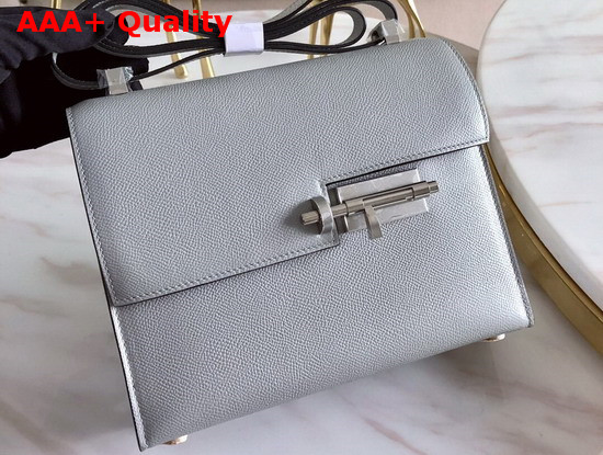 Hermes Verrou 21 Bag in Light Blue Epsom Calfskin Hand Stitching Replica