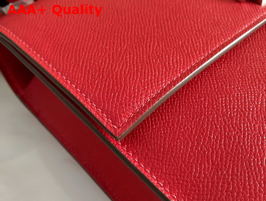 Hermes Verrou 21 Bag in Red Epsom Calfskin Hand Stitching Replica