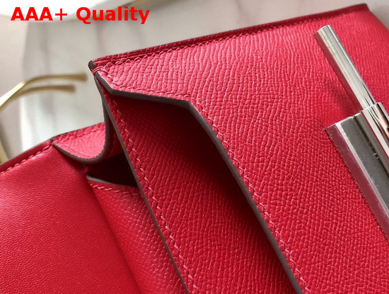 Hermes Verrou 21 Bag in Red Epsom Calfskin Hand Stitching Replica