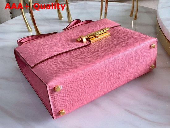 Hermes Verrou 21 Bag in Rose Azalee Epsom Calfskin Hand Stitching Replica