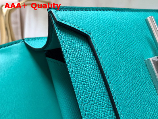 Hermes Verrou 21 Bag in Turquoise Epsom Calfskin Hand Stitching Replica