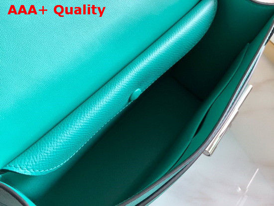 Hermes Verrou 21 Bag in Turquoise Epsom Calfskin Hand Stitching Replica