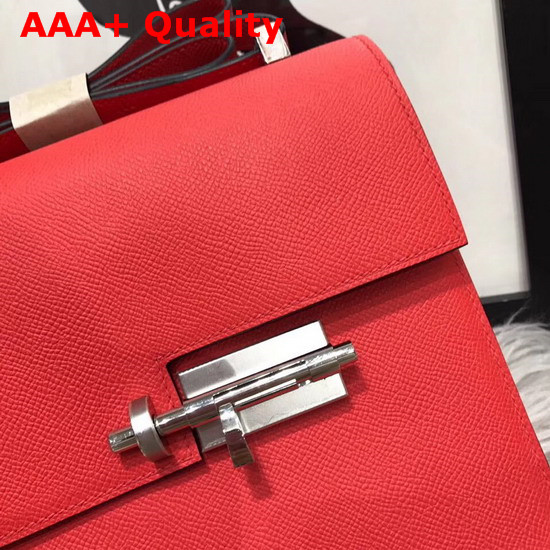 Hermes Verrou Bag in Red Epsom Calfskin Replica