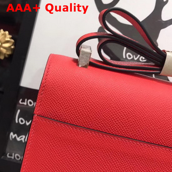 Hermes Verrou Bag in Red Epsom Calfskin Replica