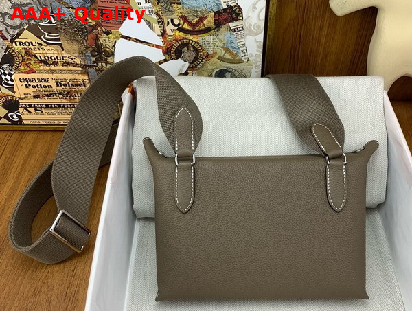 Hermes Videpoches Bag in Elephant Grey Togo Calfskin Replica